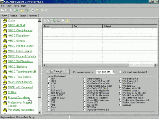 ABC Amber Agent Converter Screenshot